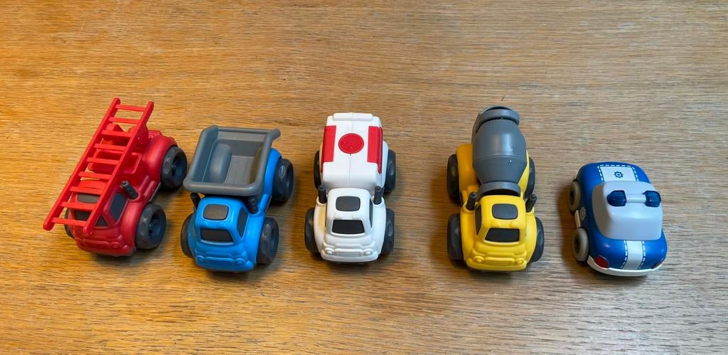 Lot de 5 véhicules à friction Haba et Aestemon, Enlèvement, Comme neuf