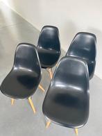 Eames stoel zwart replica - set van 4, Huis en Inrichting, Gebruikt, Zwart, Vintage, Vier