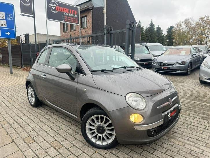 Fiat 500C Cabriolet 2012 090000km Airco Pdc Leder Full, Auto's, Fiat, 1242 cc, Cabriolet, Leder en Stof, Bedrijf