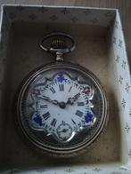 Grande montre de poche entièrement en argent massif 0.800 ar, Bijoux, Sacs & Beauté, Montres | Anciennes | Antiquités, Enlèvement ou Envoi