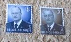 2 postzegels koning Albert met nummer 5 en 7, Koninklijk huis, Frankeerzegel, Ophalen of Verzenden, Zonder stempel