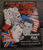 Boxing+Oud programma+Cassius Clay+Mohamed Ali+1966, Sport en Fitness, Boksen, Ophalen of Verzenden, Zo goed als nieuw, Overige