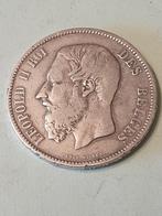 5 frank zilver leopold 2 prachtige staat van 1869, Monnaie en vrac, Argent, Enlèvement, Argent