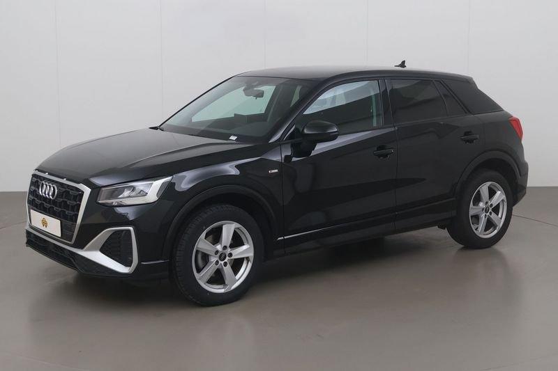 Audi Q2 35 tfsi business edition s line 150 AT, Auto's, Automaat, 1380 kg, Overige bekleding, Zwart