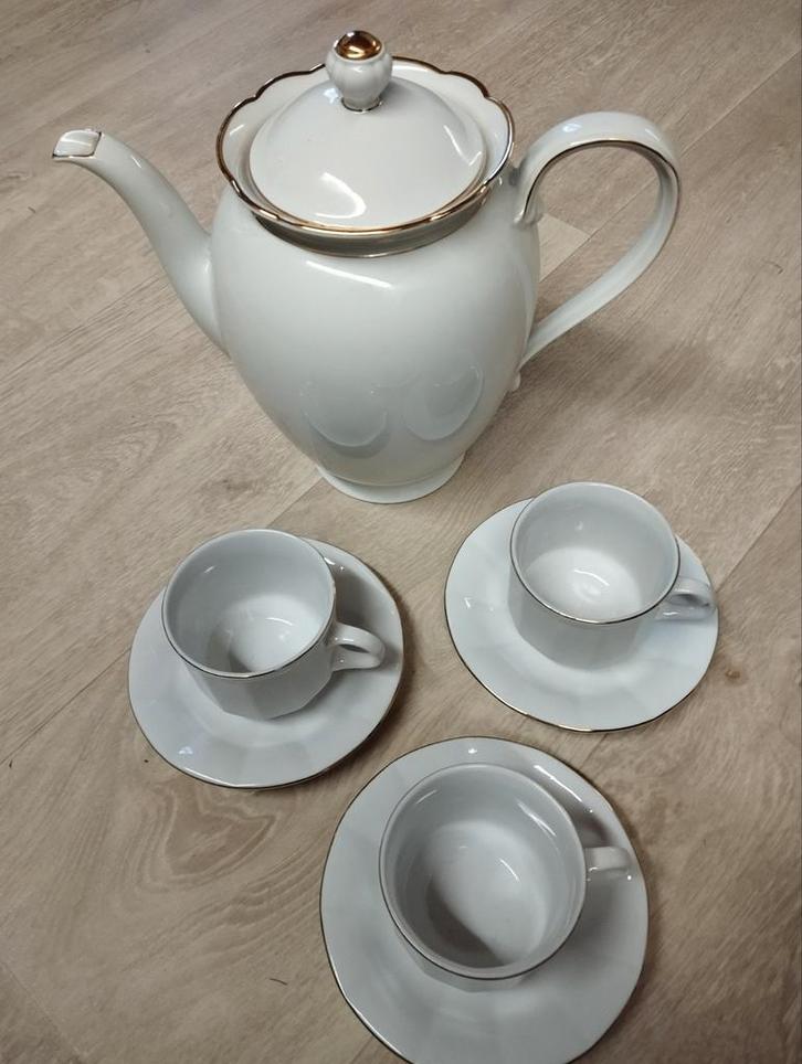 Elegante vintage koffiezet Bavaria porselein, Antiek en Kunst, Antiek | Servies compleet, Ophalen of Verzenden
