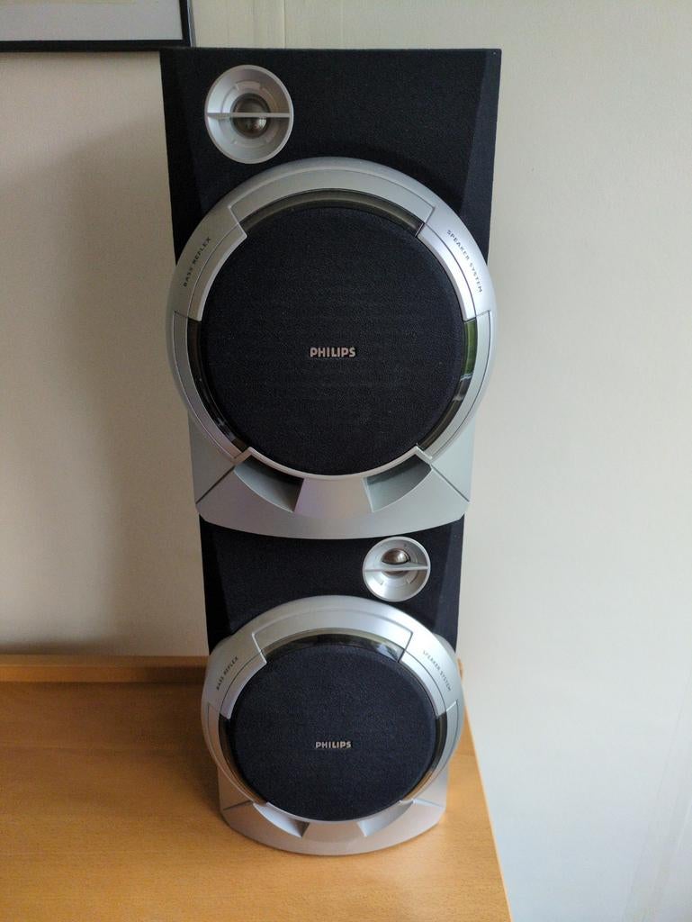 Lot de 2 baffles, TV, Hi-fi & Vidéo, Enlèvement, Philips