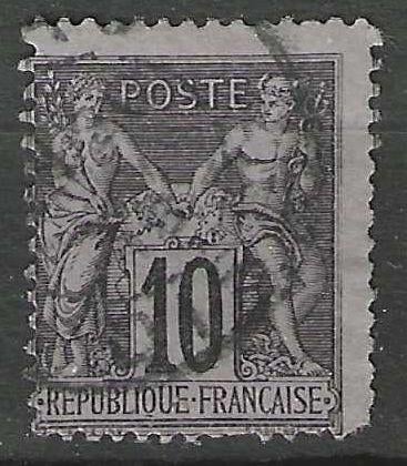 Frankrijk 1898/1900 - Yvert 103 - Type Sage - 10 c. (ST), Postzegels en Munten, Postzegels | Europa | Frankrijk, Gestempeld, Verzenden