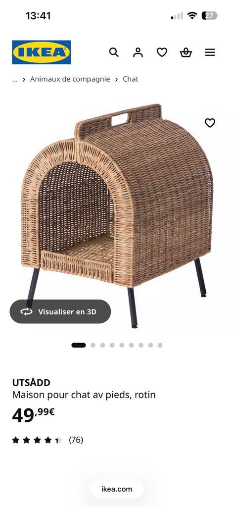 Maison pour chat, Dieren en Toebehoren, Ophalen, Zo goed als nieuw, Overige