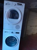 Bosch 9kg A+++ wasmachine. Siemens wasdroger, Ophalen, Zo goed als nieuw