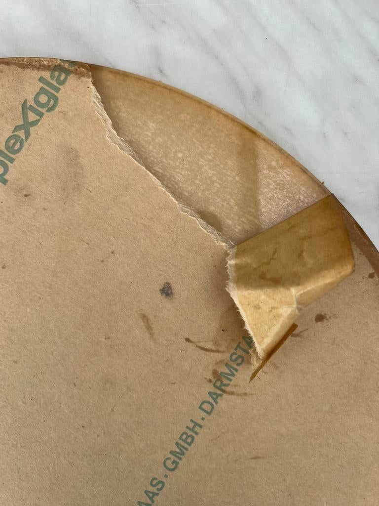 Plexie  zicht baar als glas. Rond 37cm x 6 mm, Doe-het-zelf en Bouw, Ophalen, Zo goed als nieuw