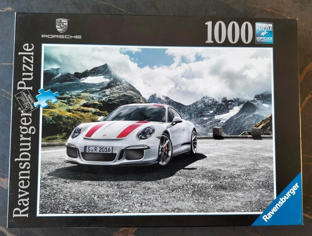 Porsche 911 - Ravensburger 1000 st, Ophalen of Verzenden, 500 t/m 1500 stukjes, Zo goed als nieuw, Legpuzzel
