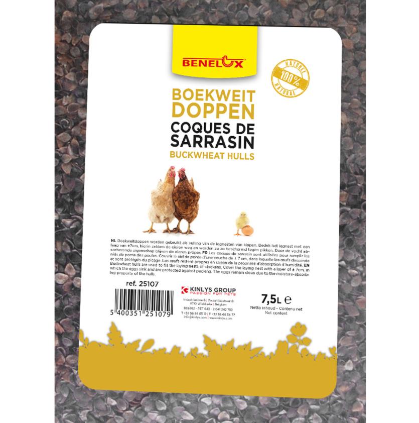 Boekweitdoppen 7,5L