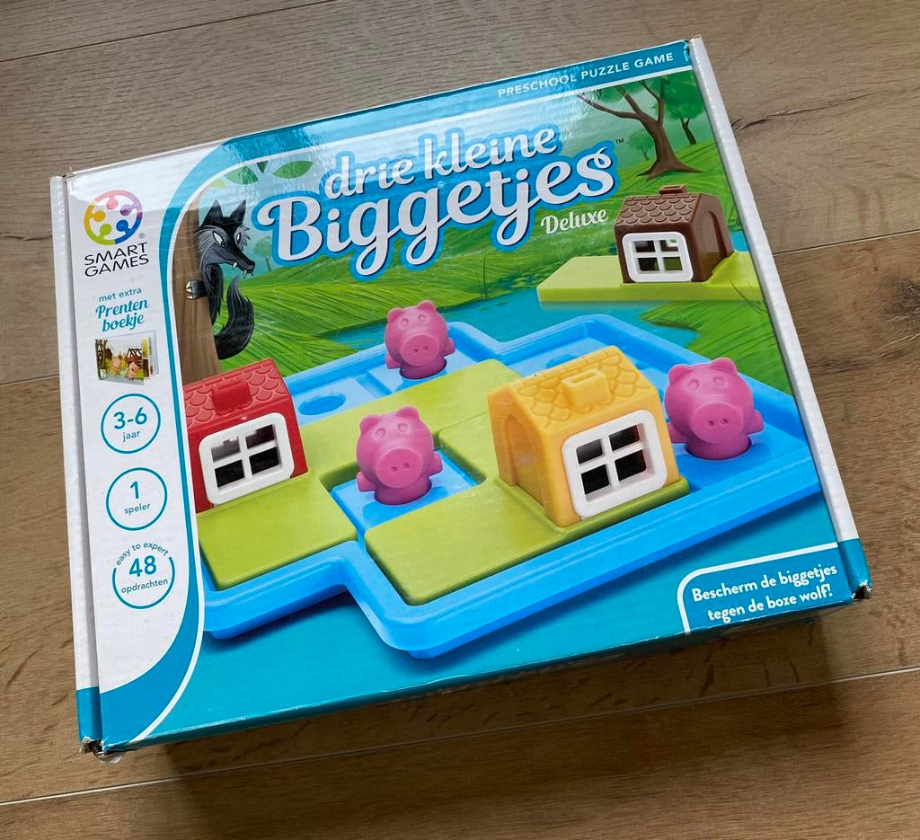 Smart games drie kleine biggetjes deluxe, Ophalen, Gebruikt, Puzzelen