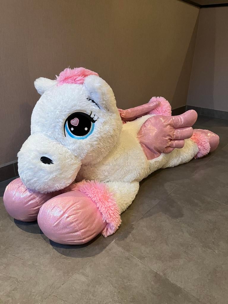 XXL eenhoorn knuffel 110cm, Enlèvement, Neuf, Autres types