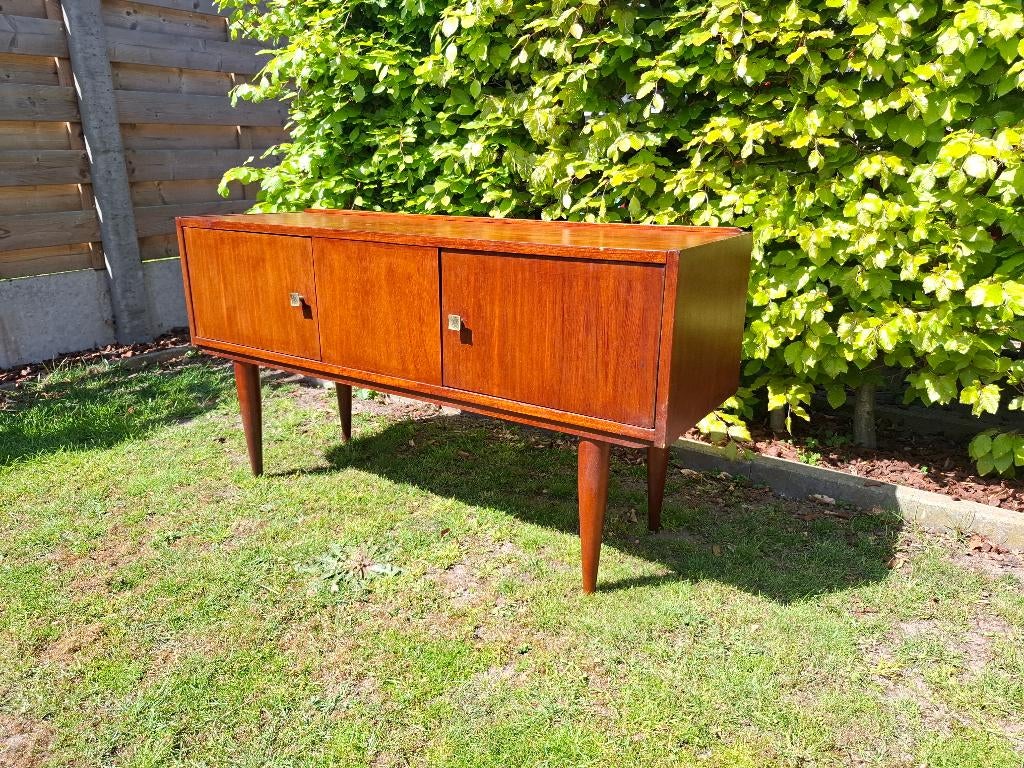 Vintage lowboard kast in teak, Ophalen, Huis en Inrichting