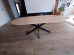 Nieuw massief eiken ovale eettafel, Huis en Inrichting, Ophalen, Zo goed als nieuw
