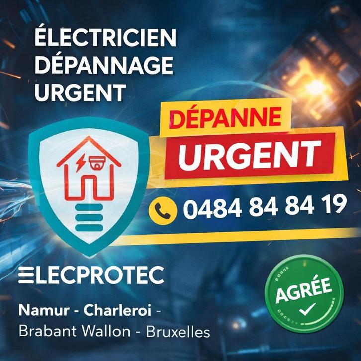 Urgence Électrique ? Intervention Rapide Électricien, Bricolage & Construction, Électricité & Câbles, Neuf, Autres types, Enlèvement ou Envoi
