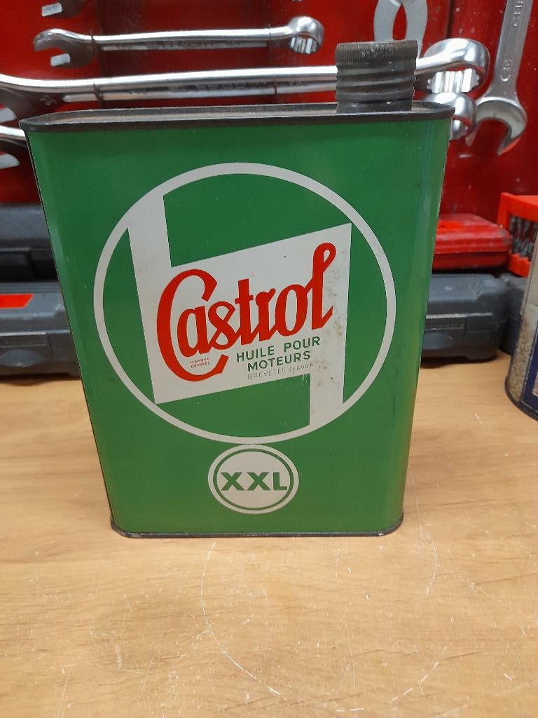 ancien bidon huile vide castrol XXL, Collections, Marques & Objets publicitaires, Utilisé, Autres types, Envoi