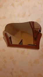 Miroir mural en support en chêne des années 1930 et 1940, Maison & Meubles, Moins de 100 cm, Comme neuf, Enlèvement, 50 à 75 cm
