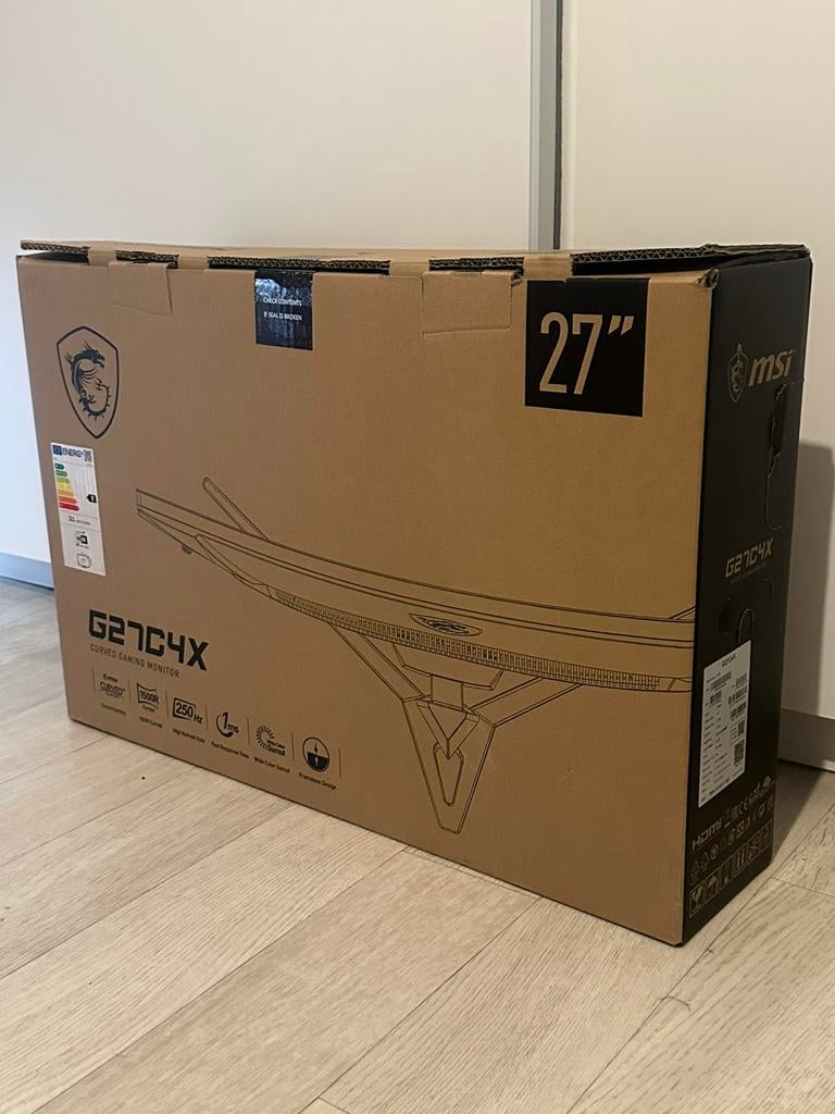 MSI G27C4X curved gaming monitor Nieuw, Computers en Software, Ophalen