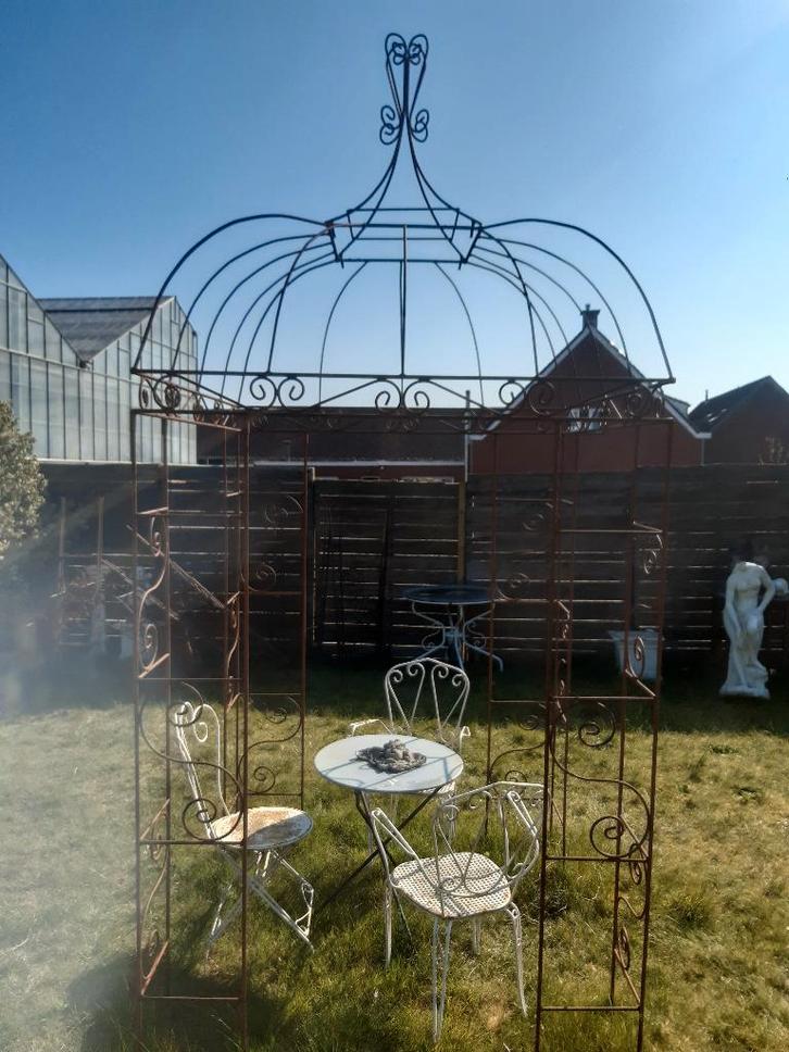 Gloriette smeedijzeren vierkante volledige bar superprijs!, Tuin en Terras, Tuinmeubel-accessoires, Zo goed als nieuw, Ophalen