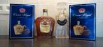 3 flessen Crown Royal van 1L en karaf, Verzamelen, Wijnen, Ophalen