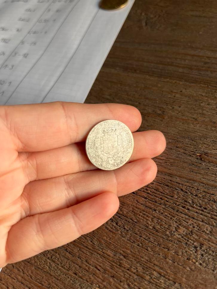 Italië 10 centesimi 1863 Victor Emanuel II, Postzegels en Munten, Munten | Europa | Niet-Euromunten, Losse munt, Italië, Ophalen of Verzenden