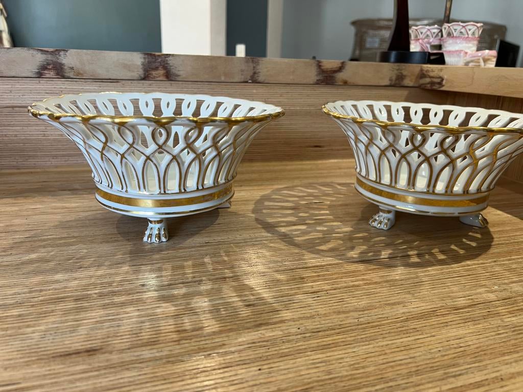 2 bol de porcelaine de bruxelles., Enlèvement ou Envoi