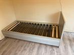 eenpersoonsbed + lattenbodem 90*200, Ophalen, 90 cm, Eenpersoons, Beige