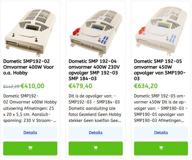 Dometic Omvormers vele modellen uit voorraad leverbaar!, Caravans en Kamperen, Caravanaccessoires, Nieuw, Ophalen of Verzenden