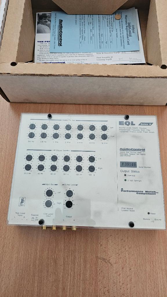 Equalizer AudioControl pour voiture, Enlèvement ou Envoi, Utilisé