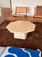 Vintage travertine coffee table, 1980s Italy, Moins de 50 cm, 50 à 100 cm, Comme neuf, Enlèvement