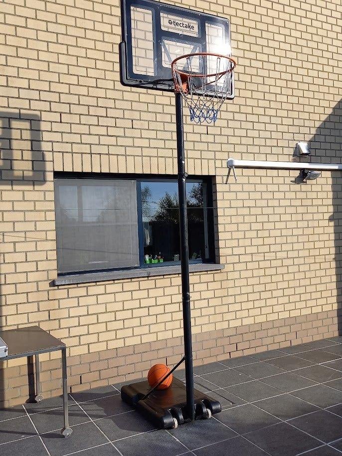 Basketbalpaal tectake - hoogte korf instelbaar van 230-305cm, Sports & Fitness, Basket, Enlèvement, Utilisé, Anneau, Panneau ou Poteau