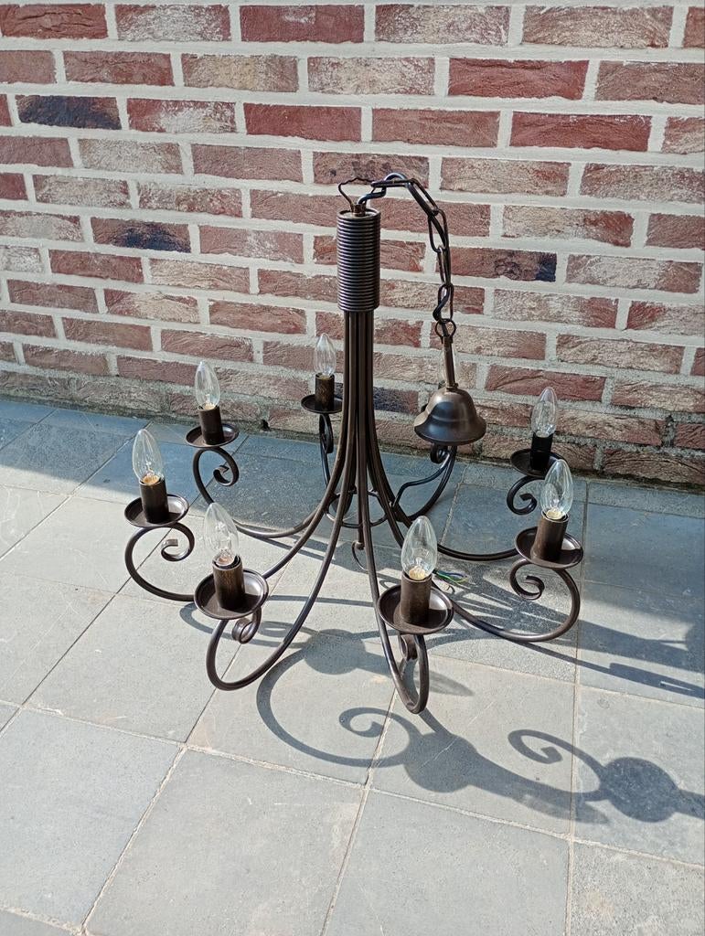 Landelijke kroonluchter, Ophalen, Zo goed als nieuw, Metaal