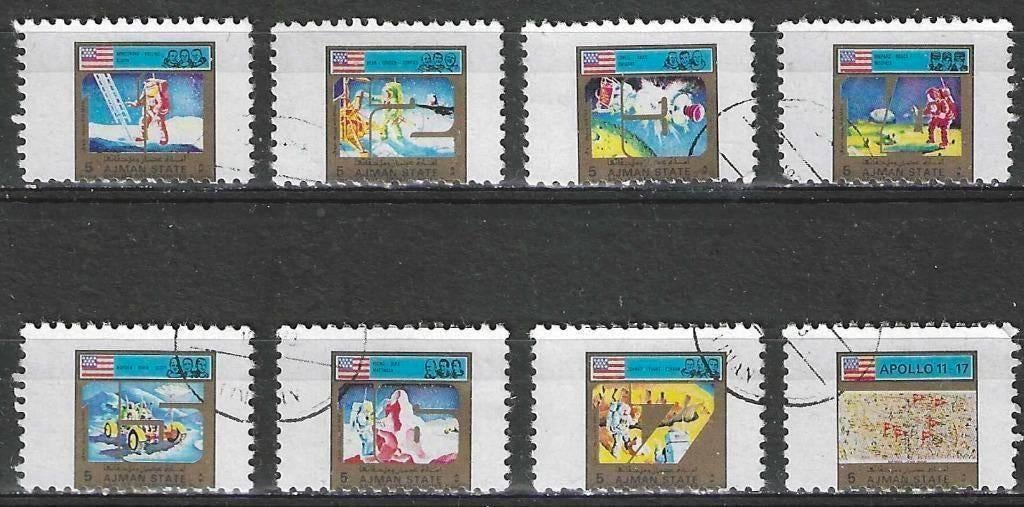 Ajman 1973 - Stampworld 2820-2827 - Programme Apollo (ST), Timbres & Monnaies, Timbres | Asie, Affranchi, Envoi