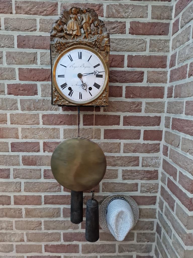Franse klok comtoise klok Rogier Bigarne, Antiek en Kunst, Antiek | Klokken, Ophalen of Verzenden
