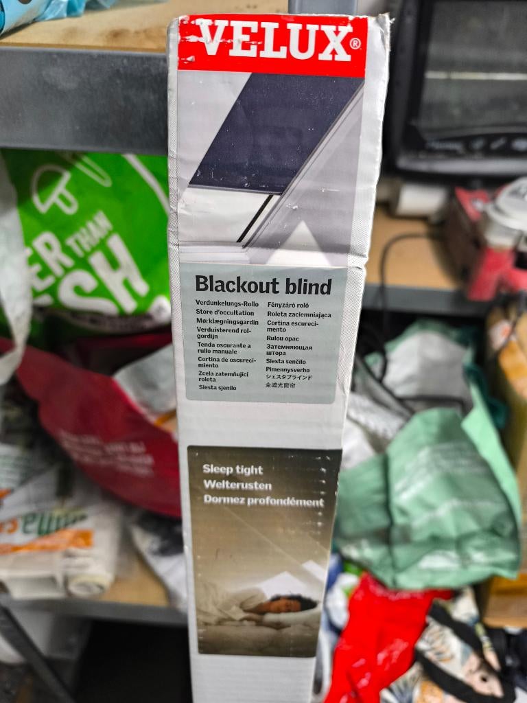 Store Velux Bleu Foncé, Huis en Inrichting, Stoffering | Gordijnen en Lamellen, Ophalen, 100 tot 150 cm, Blauw, Nieuw