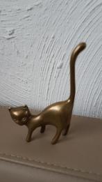 Bronzen beeldje kat en boekje over katten, Ophalen, Nieuw, Dier