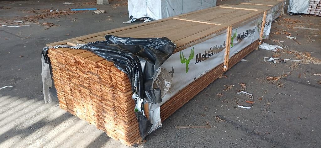 Terrasplanken Thermowood-Douglas, Doe-het-zelf en Bouw, Hout en Planken, Ophalen, 25 tot 50 mm, Grenen, Nieuw