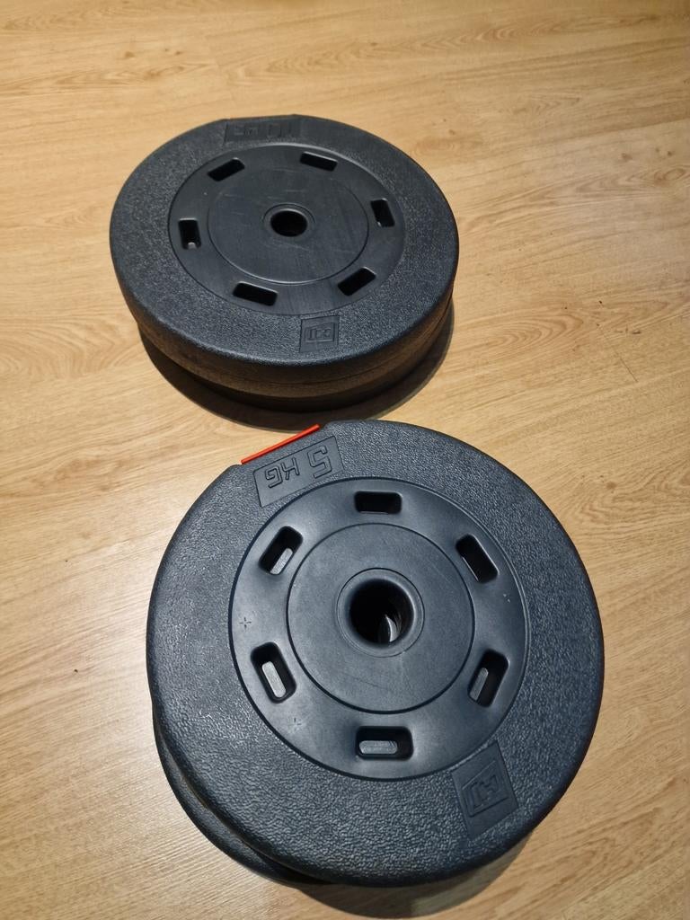 Poids 2x10kg et 4x5kg pour barre 30mm, Sports & Fitness, Enlèvement