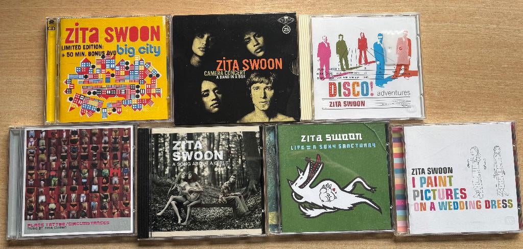 7 cd’s van Zita Swoon, Ophalen of Verzenden
