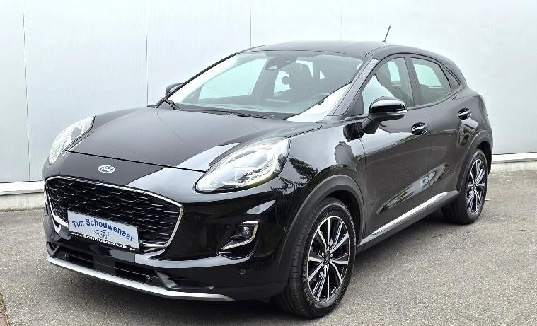 Ford Puma 1.0 Ecoboost Titanium "57.858 km' Veel opties', Auto's, Stof, Puma, 103 g/km, Zwart