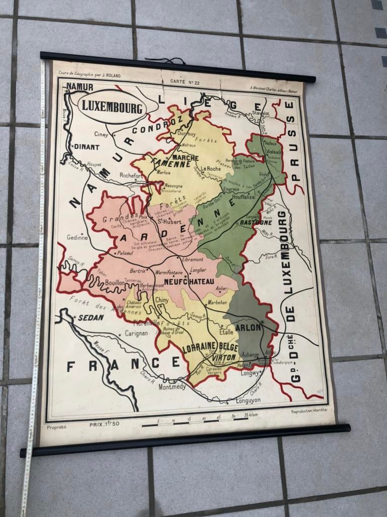 Schoolkaart, Boeken, Atlassen en Landkaarten, Ophalen, Gelezen