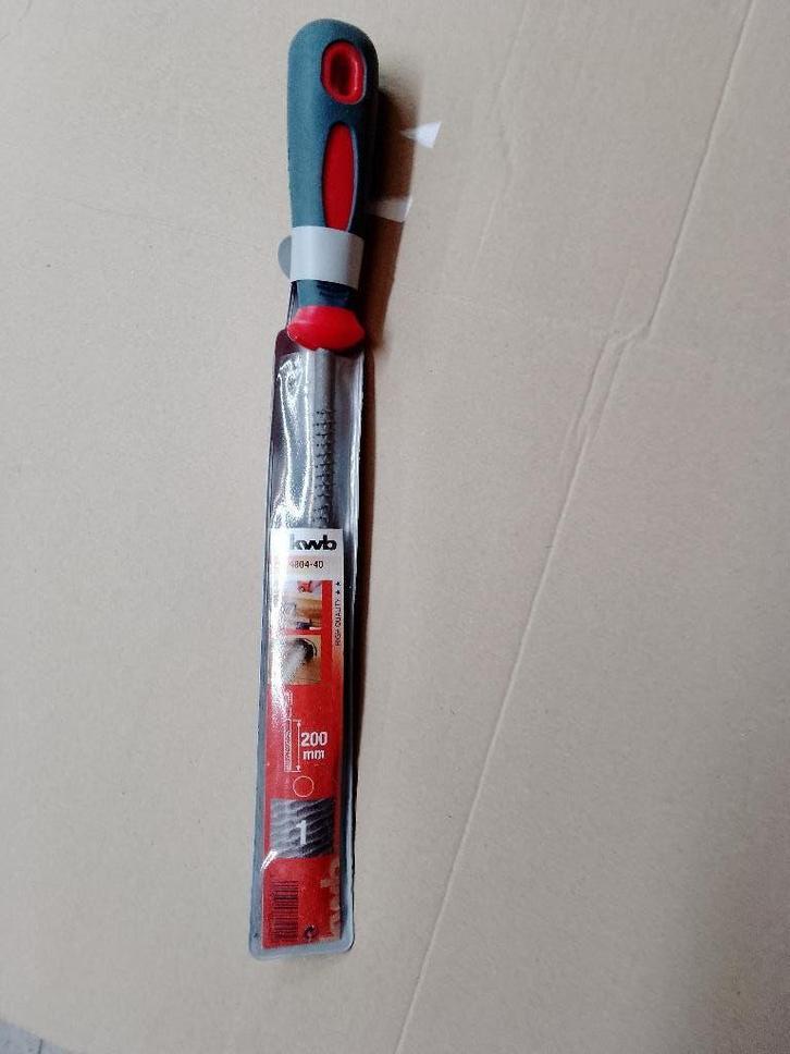 Ronde houtrasp met soft grip (ongebruikt), Doe-het-zelf en Bouw, Gereedschap | Handgereedschap, Nieuw, Ophalen