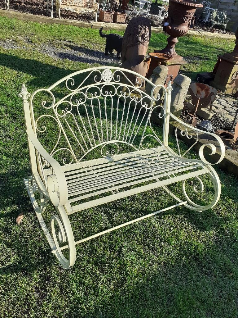 BANC DE JARDIN EN FER FORGE( rocking chair), Jardin & Terrasse, Bancs de jardin, Enlèvement, Neuf, Métal
