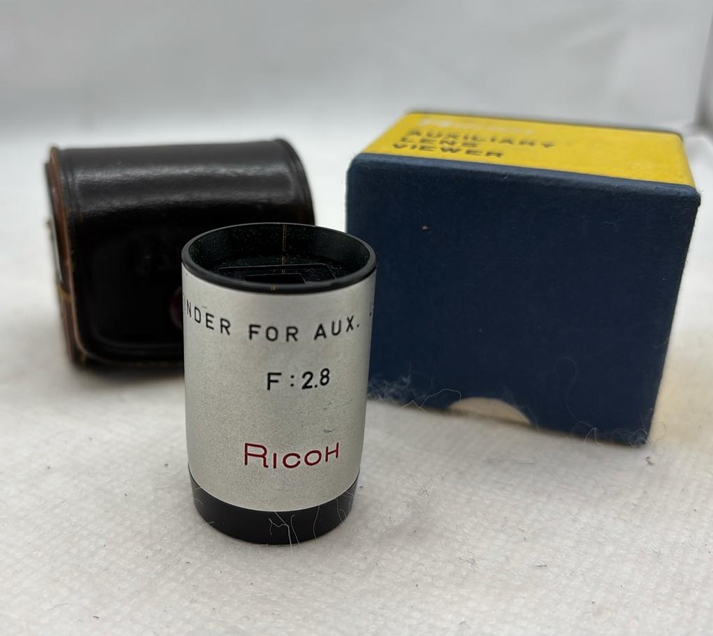 Vintage RICOH Auxiliary Lens Viewer F:2.8 with Box and Case, Enlèvement ou Envoi