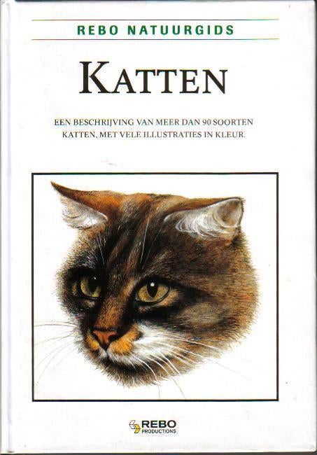 (d72) Katten, Rebo Natuurgids, Livres, Animaux & Animaux domestiques, Envoi, Utilisé, Chats