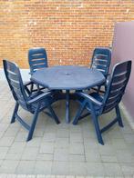 Tuinset: tafel en stoelen, Enlèvement, Comme neuf, Synthétique, Salons de jardin