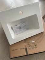Lavabo en marbre composite blanc (de chez H2O) 45x35 cm, Enlèvement, Neuf, Lavabo