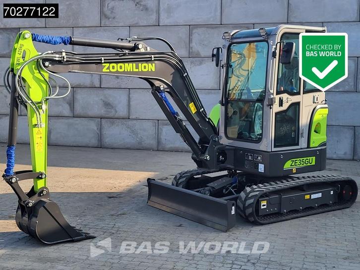 Zoomlion ZE35 GU FACTORY WARRANTY -KUBOTA ENGINE -A/C, Zakelijke goederen, Machines en Bouw | Kranen en Graafmachines, Graafmachine